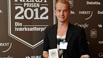 Casper blom dengang jeg vandt ivækstprisen 2012 årets unge håb ivækst bloggen blogindlæg