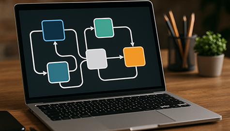 Workflow automation med sammenhængende work-noder